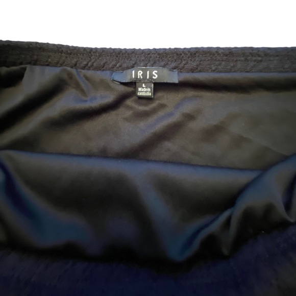 {IRIS} Knit Sweater Print Lined Elastic waist skirt - Picture 3 of 7